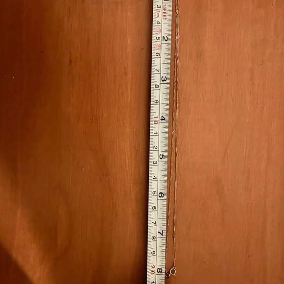 14k Italian yellow gold chain necklace approx 8 inches - Picture 2 of 2